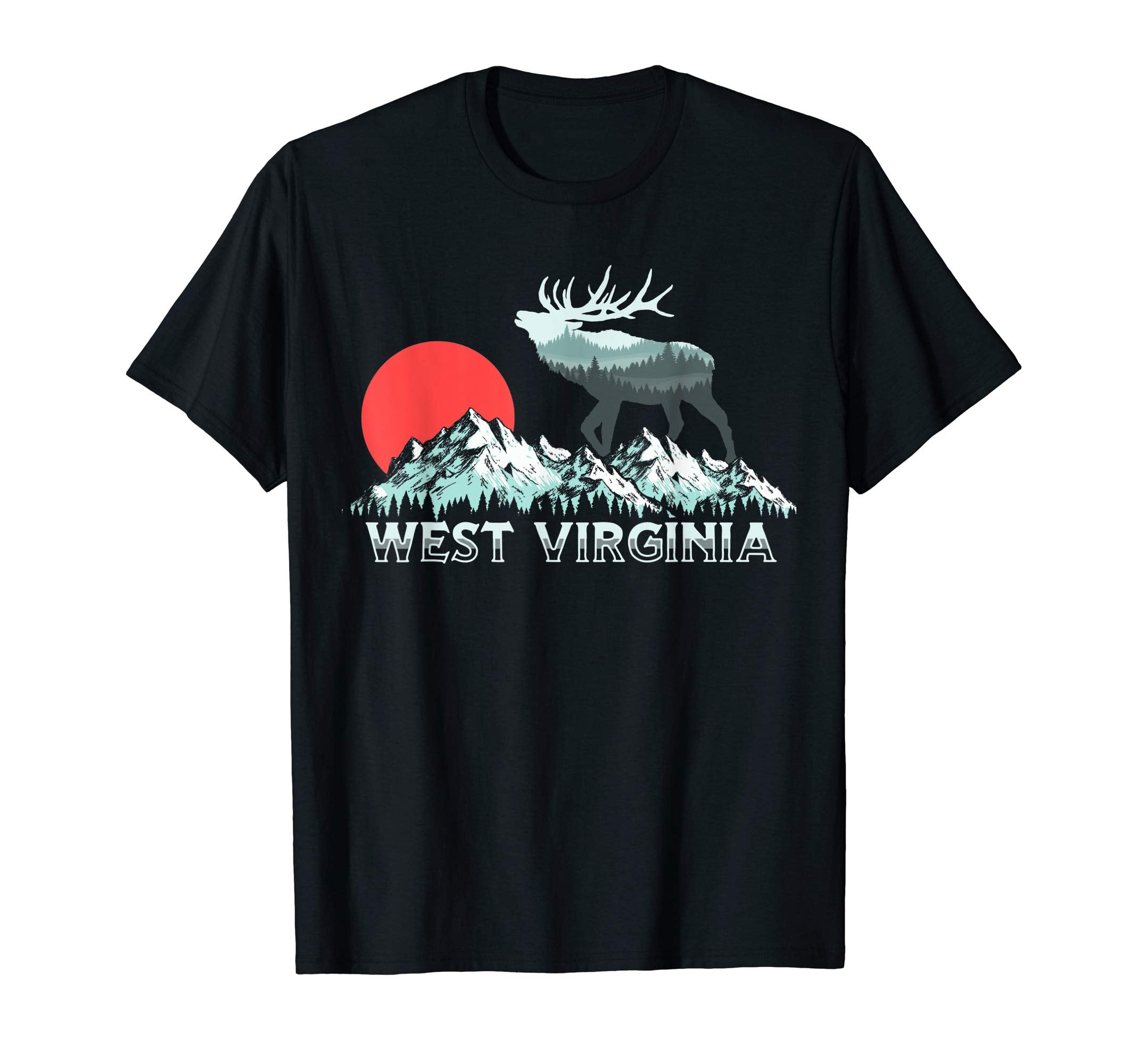 West Virginia Elk Hunter Conservation T-Shirt - Trendy Graphic Men Women - T-Shirt, Sweatshirt, Hoodie