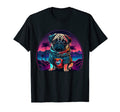 Synthwave Pug Retrowave Colorful 80S Dog T-Shirt - Graphic Print Men Women - T-Shirt, Sweatshirt, Hoodie