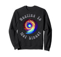 Healing Is Not Linear Mental Health Sweatshirt - Minimalist Print Men Women - T-Shirt, Sweatshirt, Hoodie