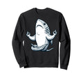 Meditation Shark Yoga Pose Sweatshirt - Fun Novelty Design Men Women - T-Shirt, Sweatshirt, Hoodie