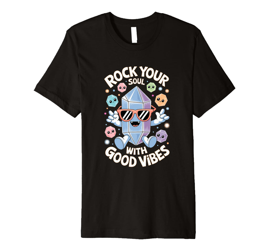 Healing Stone Crystals Energy T-Shirt - Novelty Apparel for Adults - T-Shirt, Sweatshirt, Hoodie