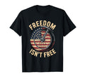 Freedom Isnt Free Patriot Motorcycle T-Shirt - Minimalist Print Unisex - T-Shirt, Sweatshirt, Hoodie