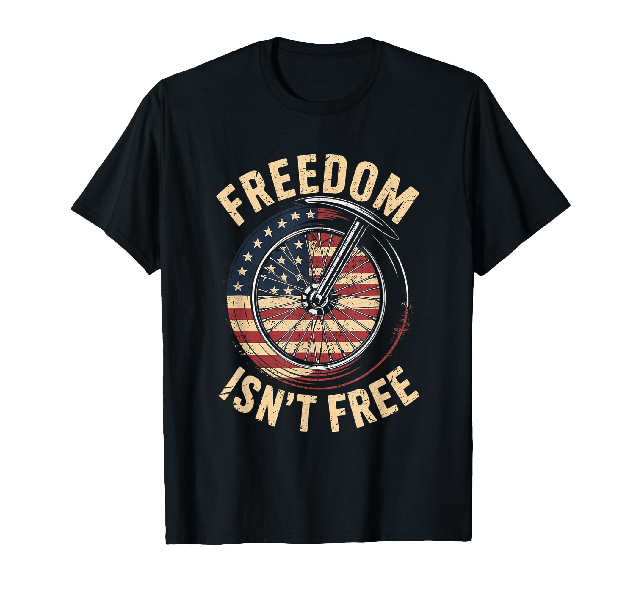 Freedom Isnt Free Patriot Motorcycle T-Shirt - Minimalist Print Unisex - T-Shirt, Sweatshirt, Hoodie