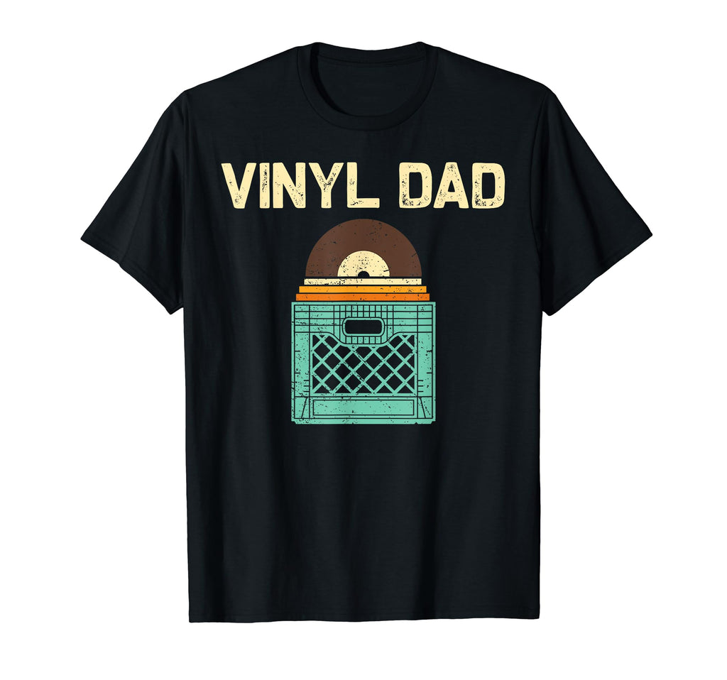 Vinyl Dad Papa Dj Vinyl Record Lovers T-Shirt - Custom Art Print Unisex - T-Shirt, Sweatshirt, Hoodie