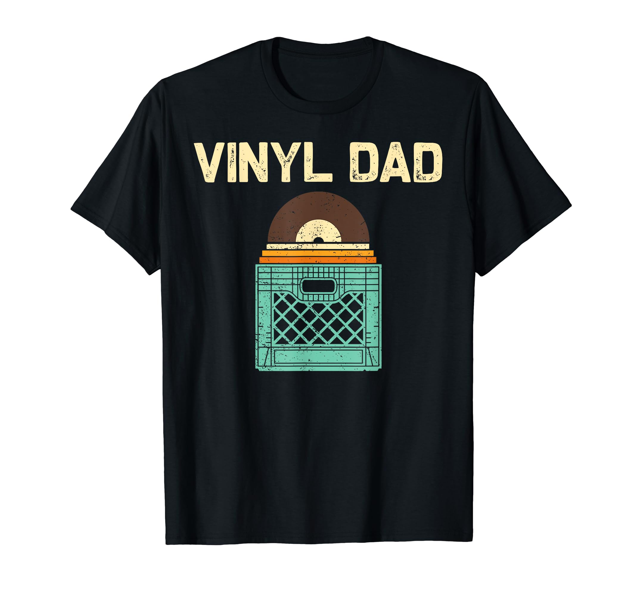 Vinyl Dad Papa Dj Vinyl Record Lovers T-Shirt - Custom Art Print Unisex - T-Shirt, Sweatshirt, Hoodie