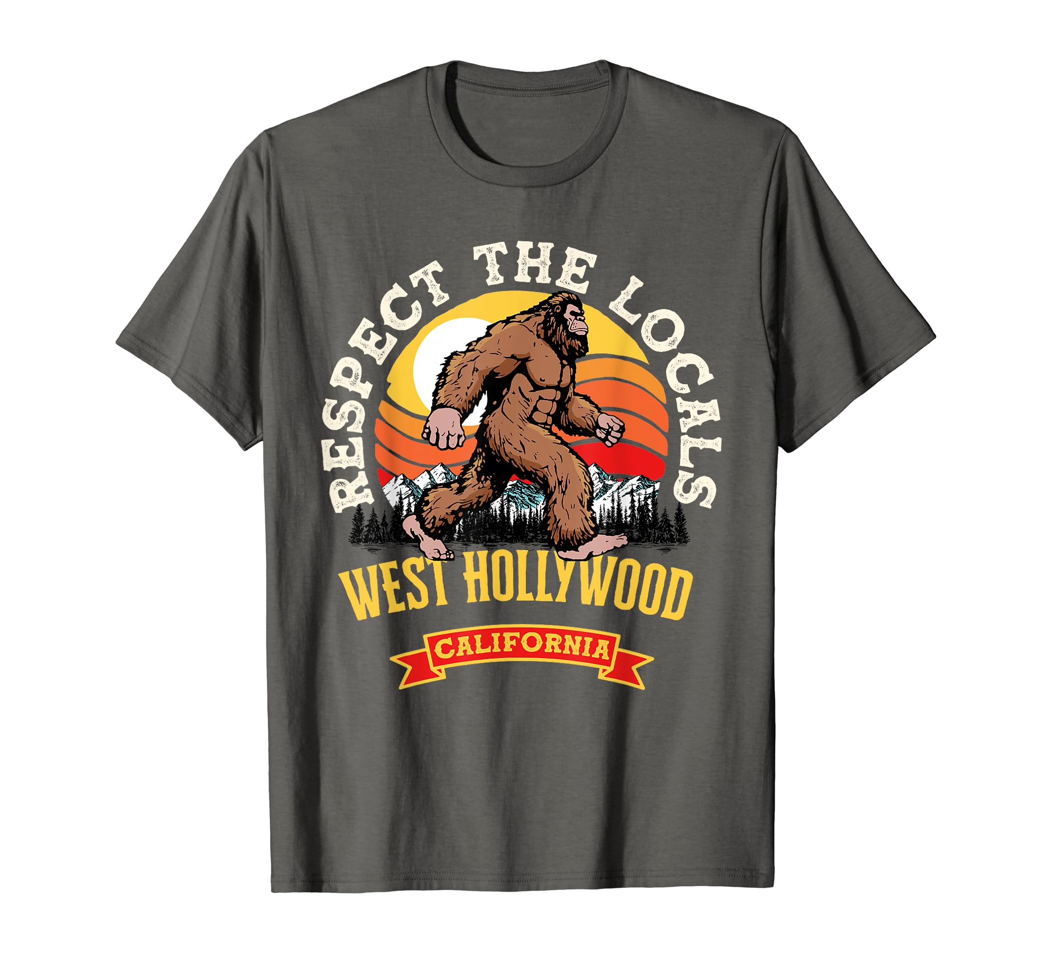 West Hollywood California Respect Locals T-Shirt - Streetwear Style Unisex - T-Shirt, Sweatshirt, Hoodie