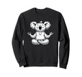 Meditation Koala Yoga Pose Sweatshirt - Aesthetic Graphic Men Women - T-Shirt, Sweatshirt, Hoodie
