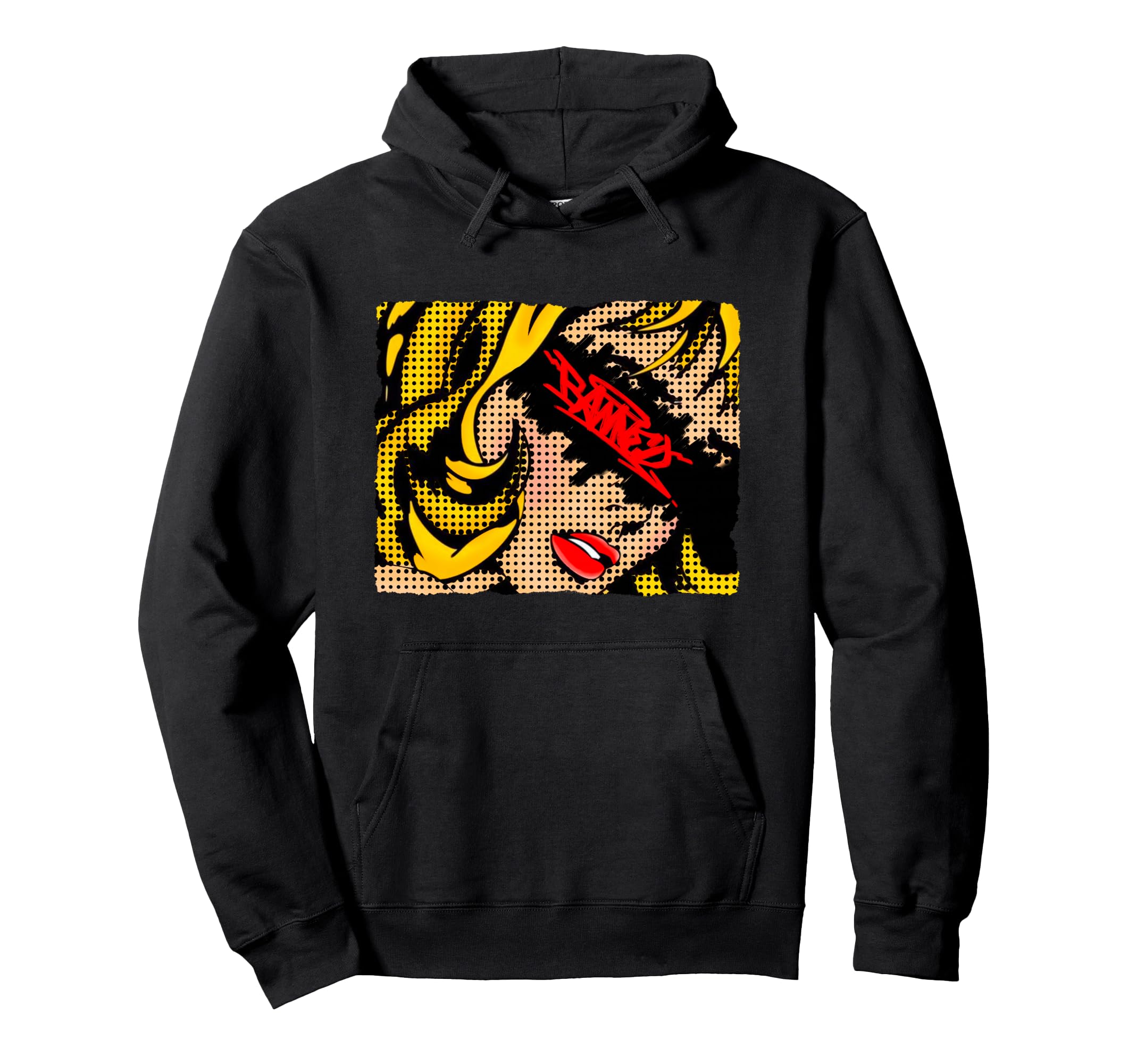 Pin Up Pop Art Comic Graffiti Tag Hoodie - Casual Everyday Wear Men Women - T-Shirt, Sweatshirt, Hoodie