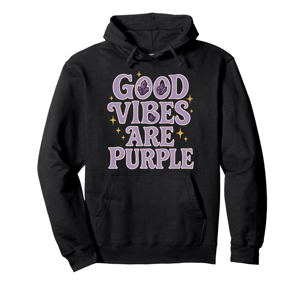 Amethyst Addict Healing Crystal Energy Hoodie - Aesthetic Graphic Unisex - T-Shirt, Sweatshirt, Hoodie