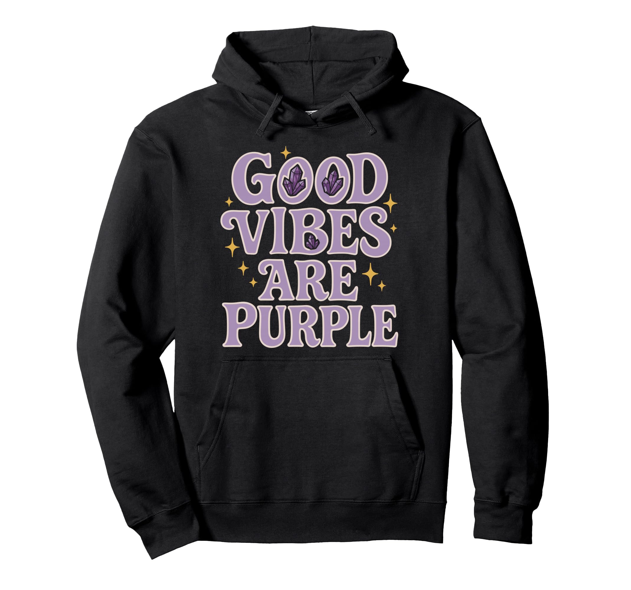 Amethyst Addict Healing Crystal Energy Hoodie - Aesthetic Graphic Unisex - T-Shirt, Sweatshirt, Hoodie