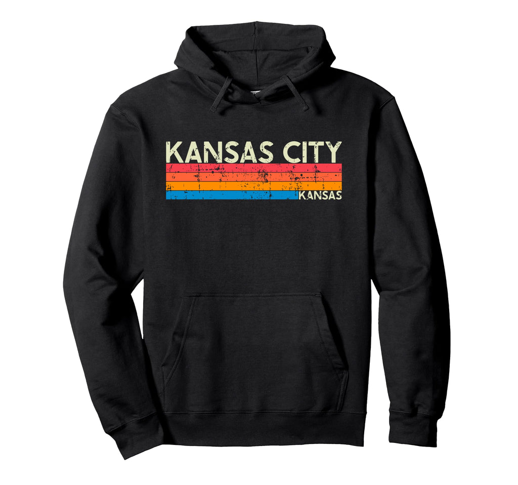 Kansas City Kansas Distressed Souvenir Hoodie - Trendy Graphic for Adults - T-Shirt, Sweatshirt, Hoodie