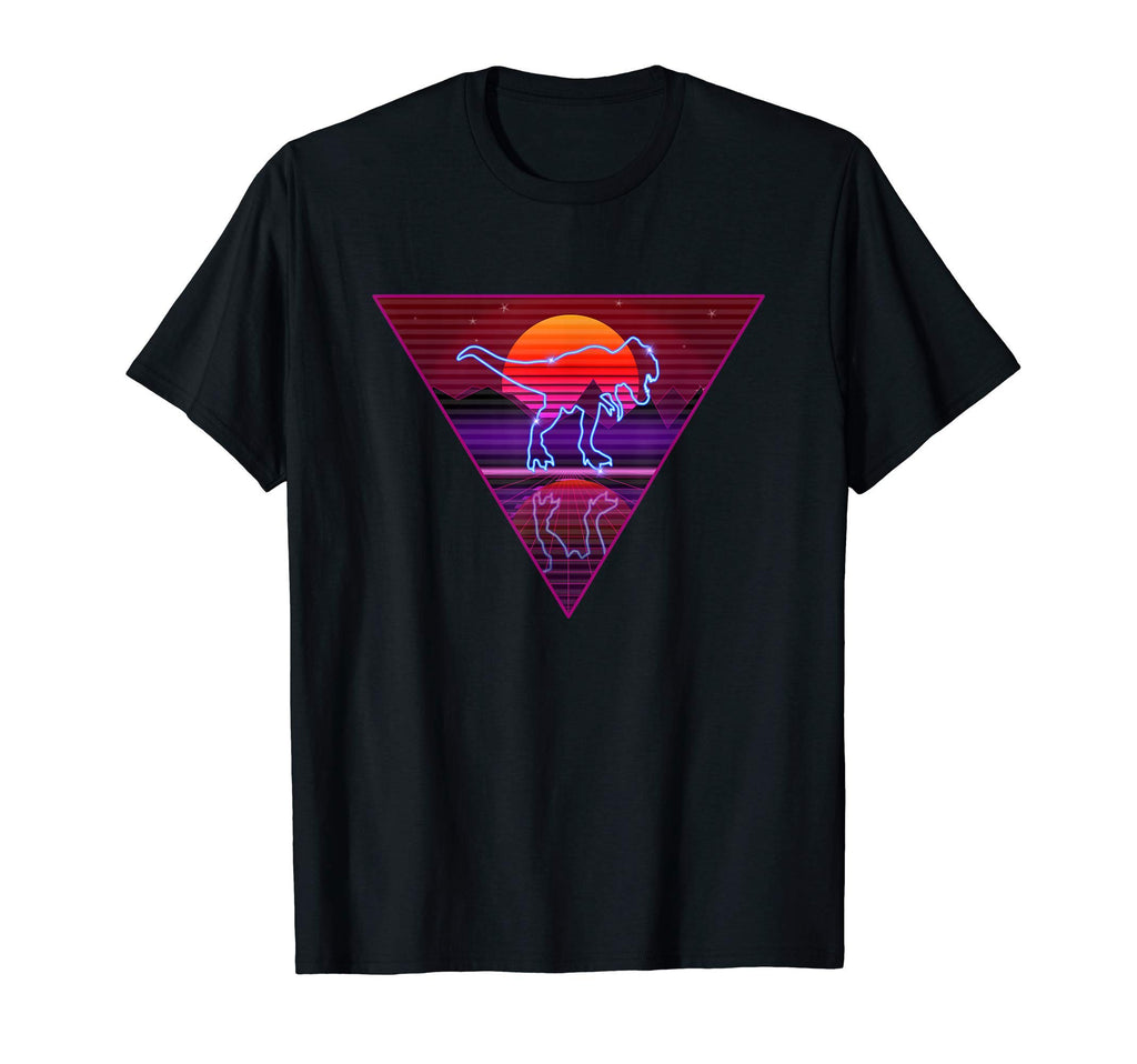 80S 90S Grid Sunset Vaporwave T-Shirt - Minimalist Print Men Women - T-Shirt, Sweatshirt, Hoodie