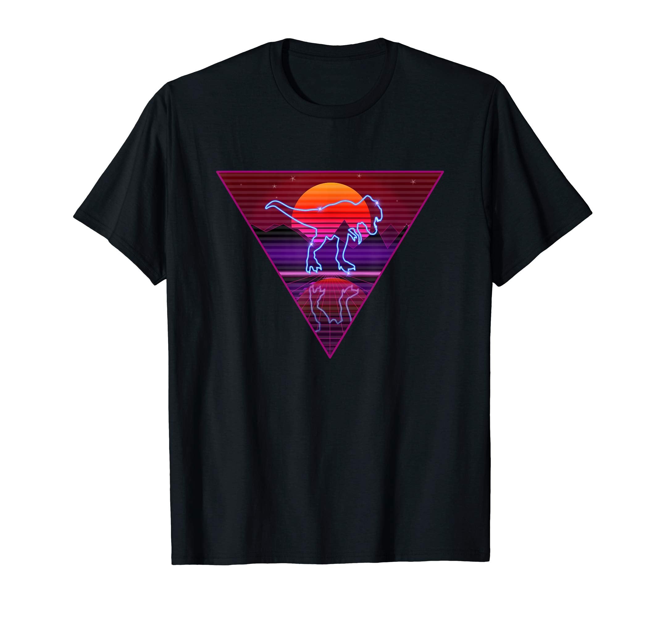 80S 90S Grid Sunset Vaporwave T-Shirt - Minimalist Print Men Women - T-Shirt, Sweatshirt, Hoodie