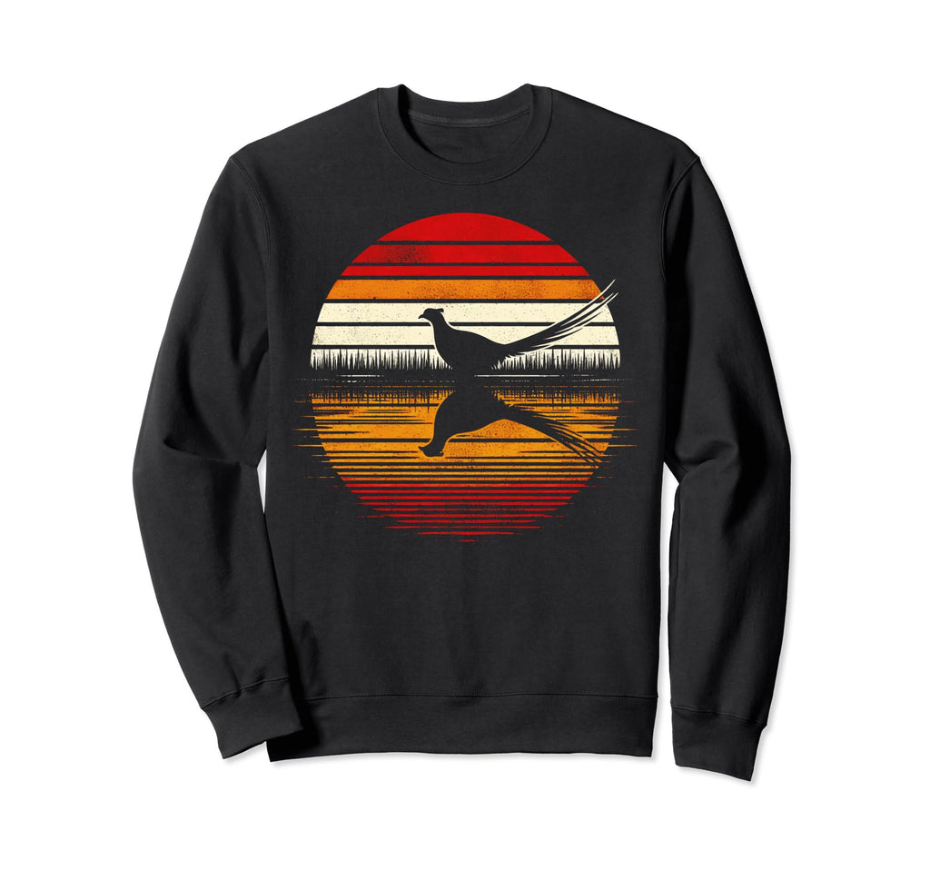 Pheasant Bird Sunset Safari 70S Sweatshirt - Streetwear Style Men Women - T-Shirt, Sweatshirt, Hoodie