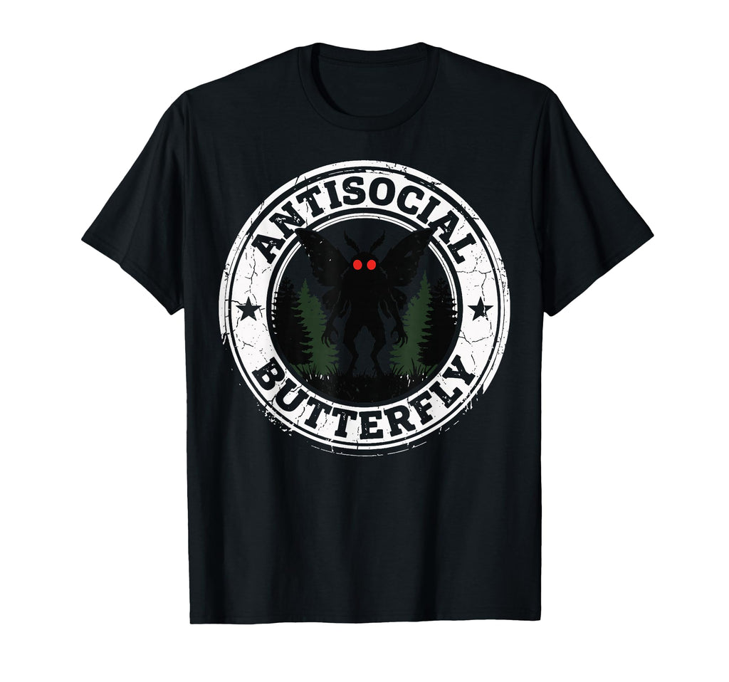 Cryptid Cryptozoology Mothman Introvert Hoodie - Novelty Apparel Unisex - T-Shirt, Sweatshirt, Hoodie