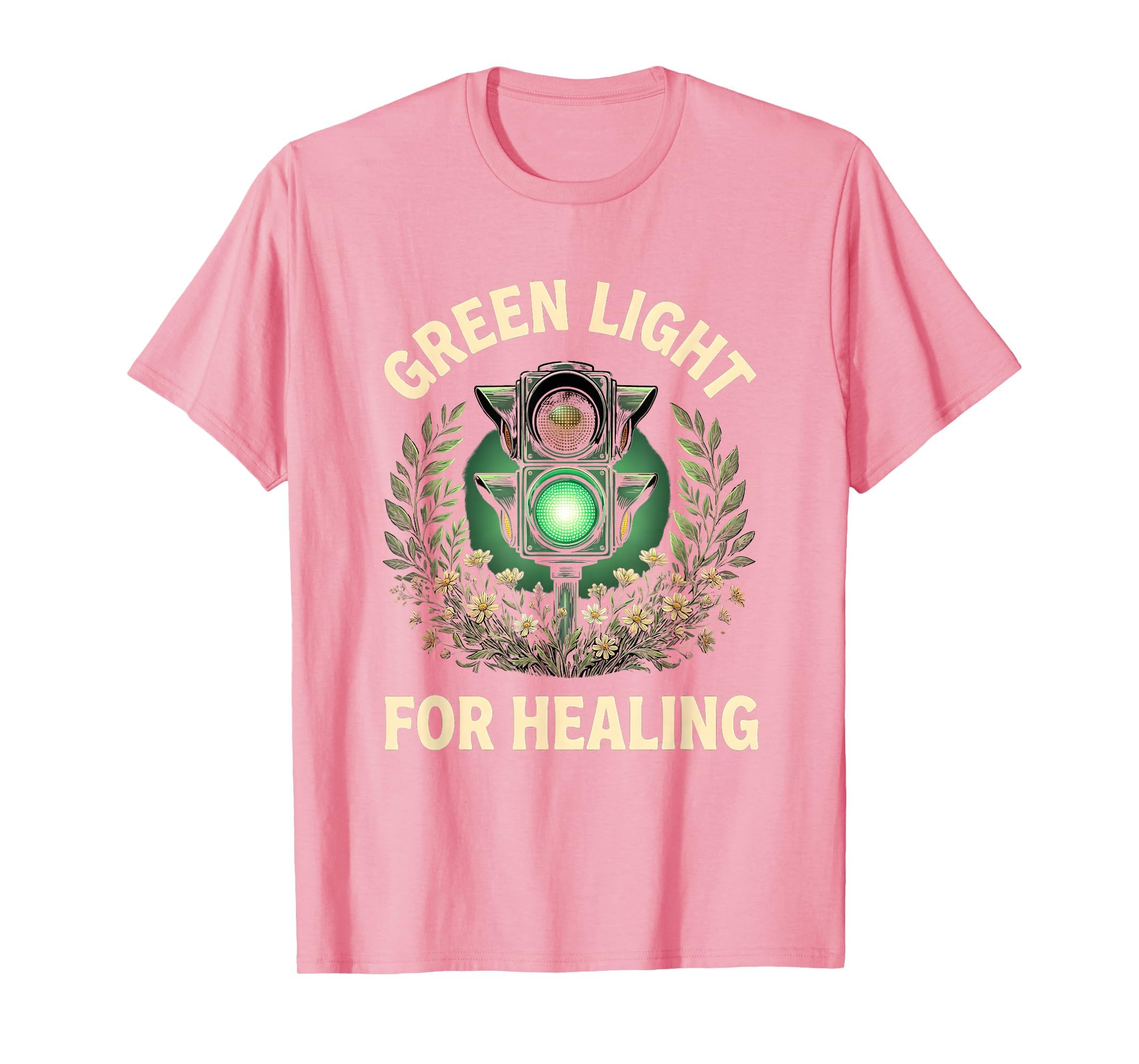 Green Light Healing Mental Health T-Shirt - Novelty Apparel for Adults - T-Shirt, Sweatshirt, Hoodie