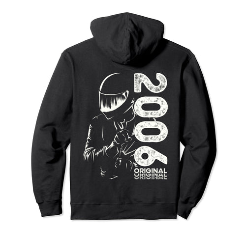 18Th Birthday Motorcycle Motorcyclist Hoodie - Trendy Graphic for Adults - T-Shirt, Sweatshirt, Hoodie