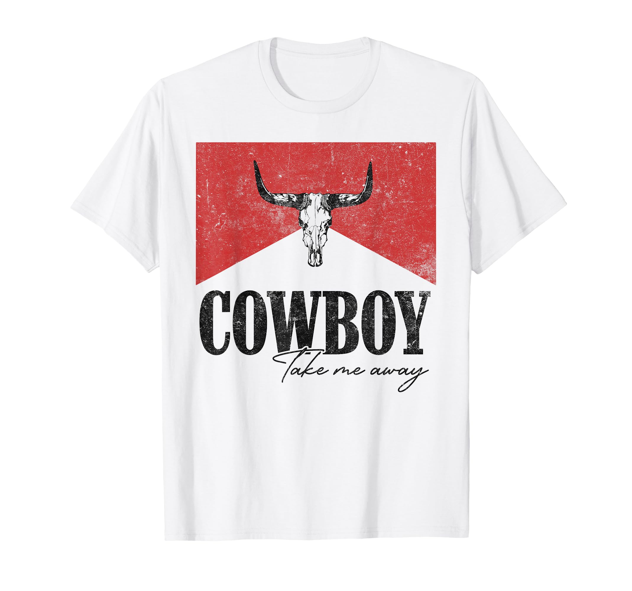 Leopard Bull Skull Cowboy Take Me Away T-Shirt - Minimalist Print Men Women - T-Shirt, Sweatshirt, Hoodie