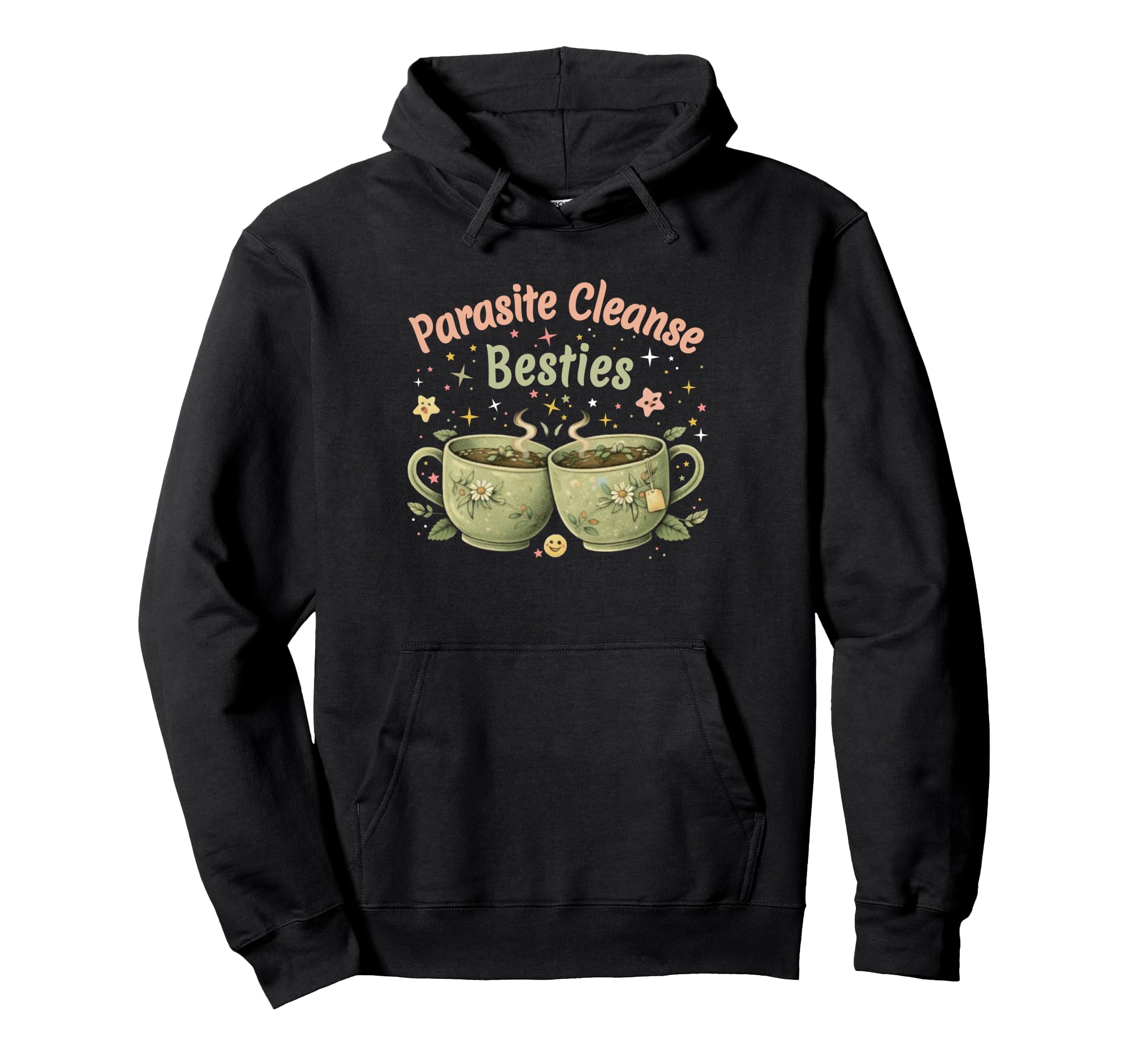 Funny Wellness Vibes Aesthetic Tea Lover Hoodie - Graphic Print Unisex - T-Shirt, Sweatshirt, Hoodie