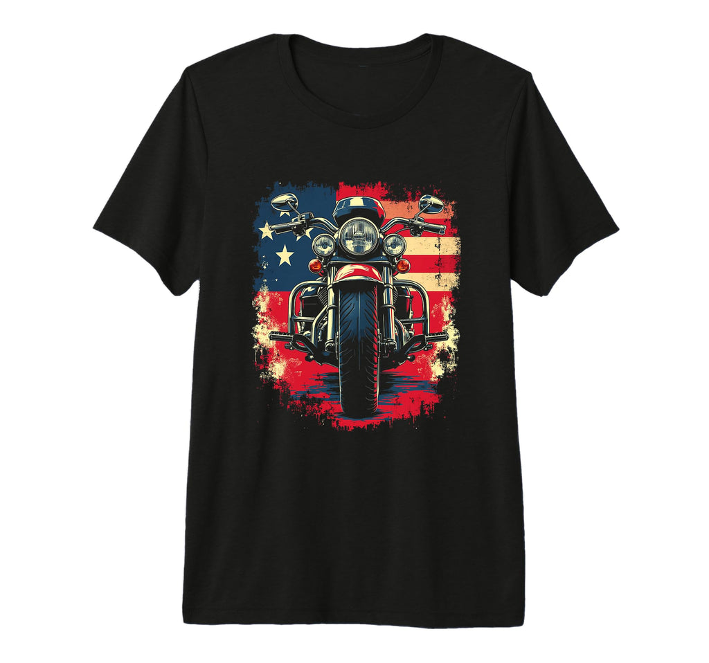 Motorcycle Tri Blend T-Shirt - Aesthetic Graphic for Adults - T-Shirt, Sweatshirt, Hoodie