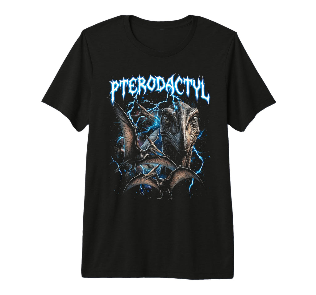 Pterodactyl 90S Heavy Metal Dinosaur T-Shirt - Trendy Graphic Men Women - T-Shirt, Sweatshirt, Hoodie