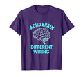 Adhd Brain Different Wiring T-Shirt - Aesthetic Graphic Men Women - T-Shirt, Sweatshirt, Hoodie
