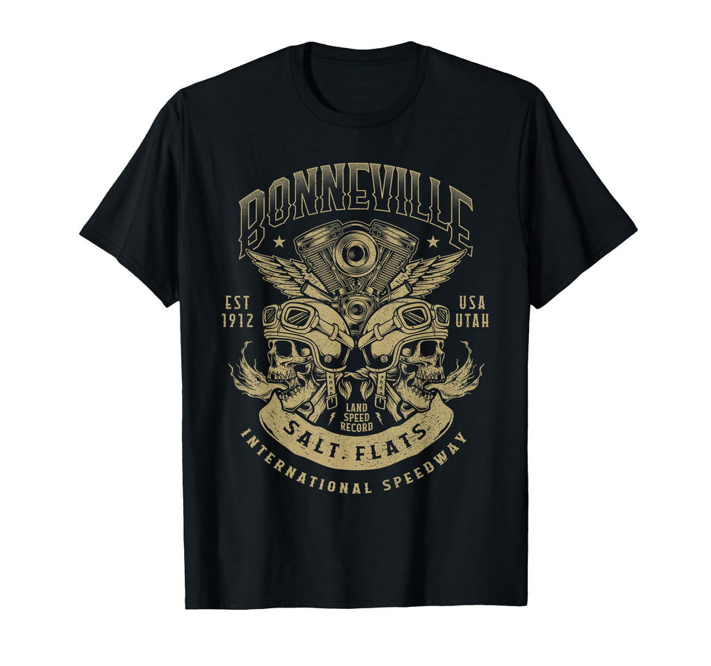 Bonneville Salt Flats Motorcycle T-Shirt - Aesthetic Graphic Men Women - T-Shirt, Sweatshirt, Hoodie