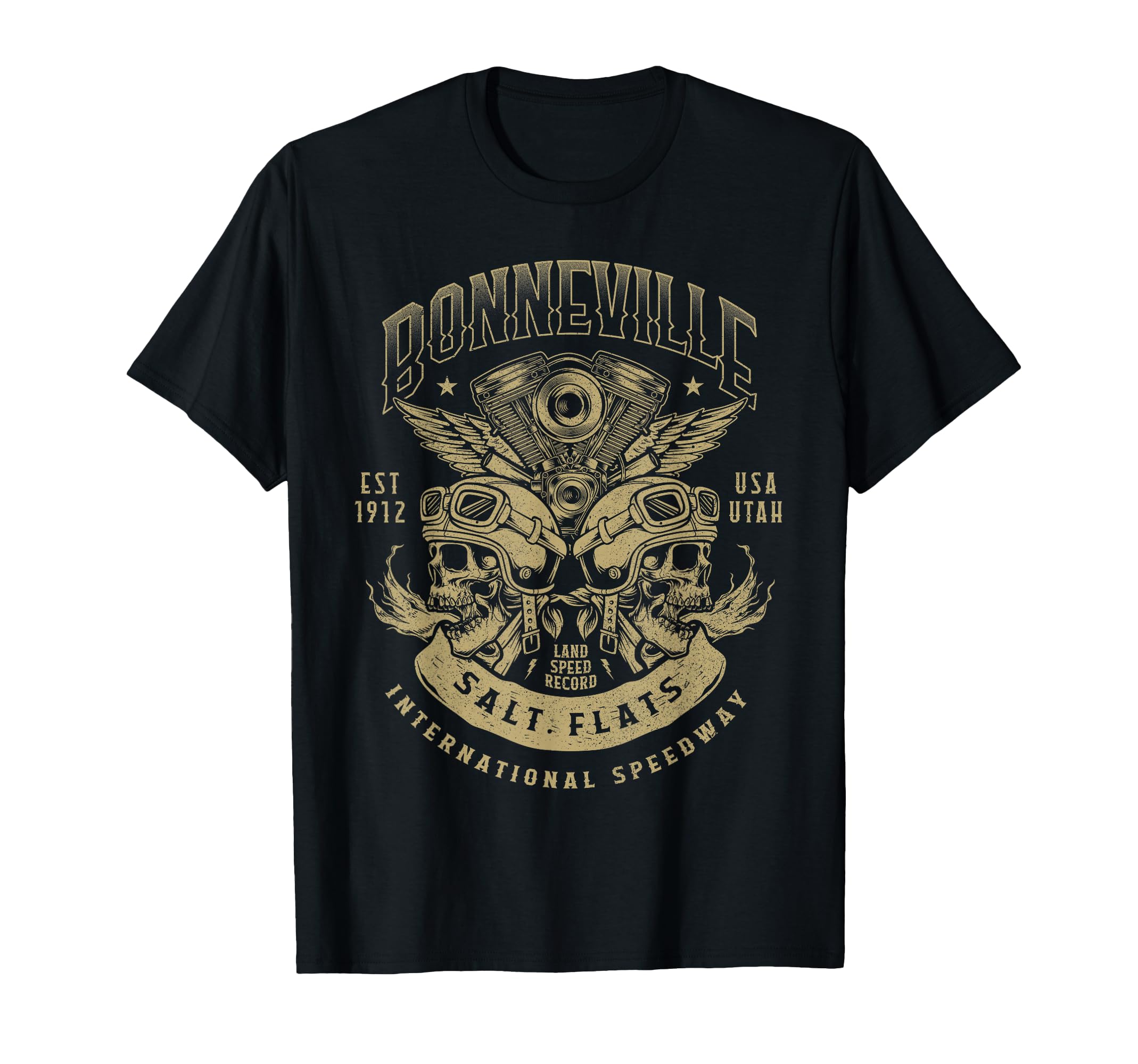 Bonneville Salt Flats Motorcycle T-Shirt - Aesthetic Graphic Men Women - T-Shirt, Sweatshirt, Hoodie