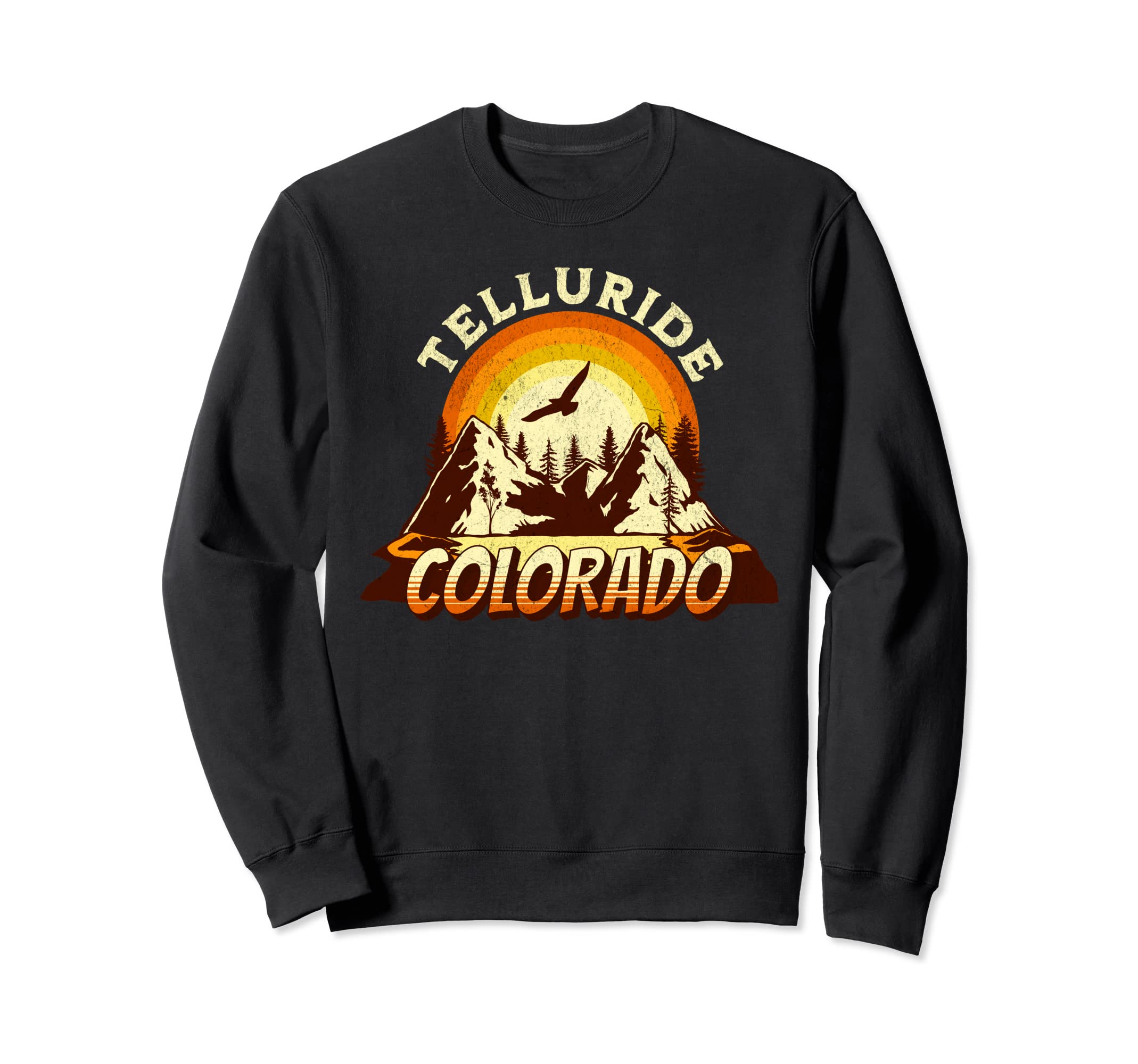 Telluride Colorado Grunge Sunset Sweatshirt - Novelty Apparel Unisex - T-Shirt, Sweatshirt, Hoodie