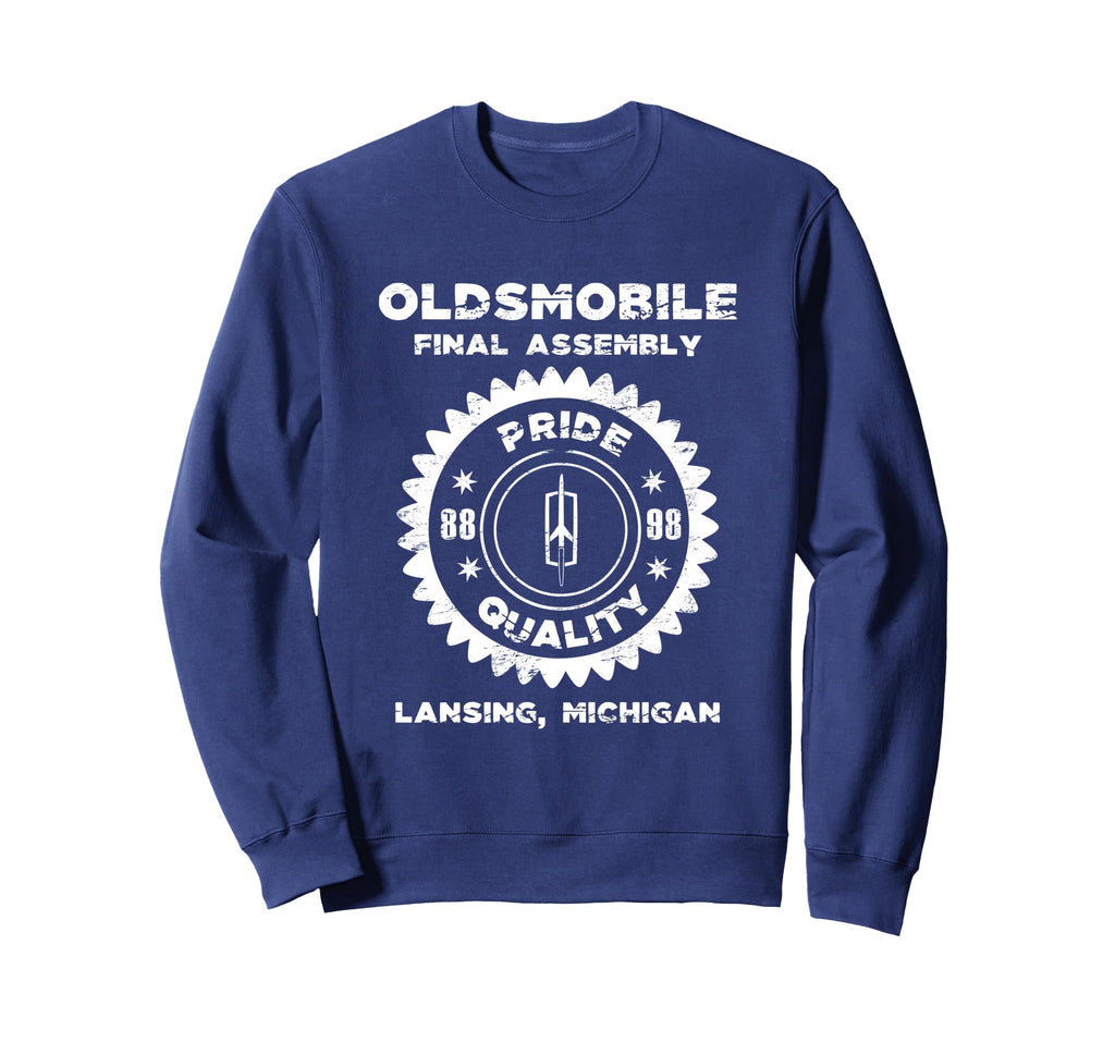 Oldsmobile Motors Final Assembly Sweatshirt - Minimalist Print for Adults - T-Shirt, Sweatshirt, Hoodie