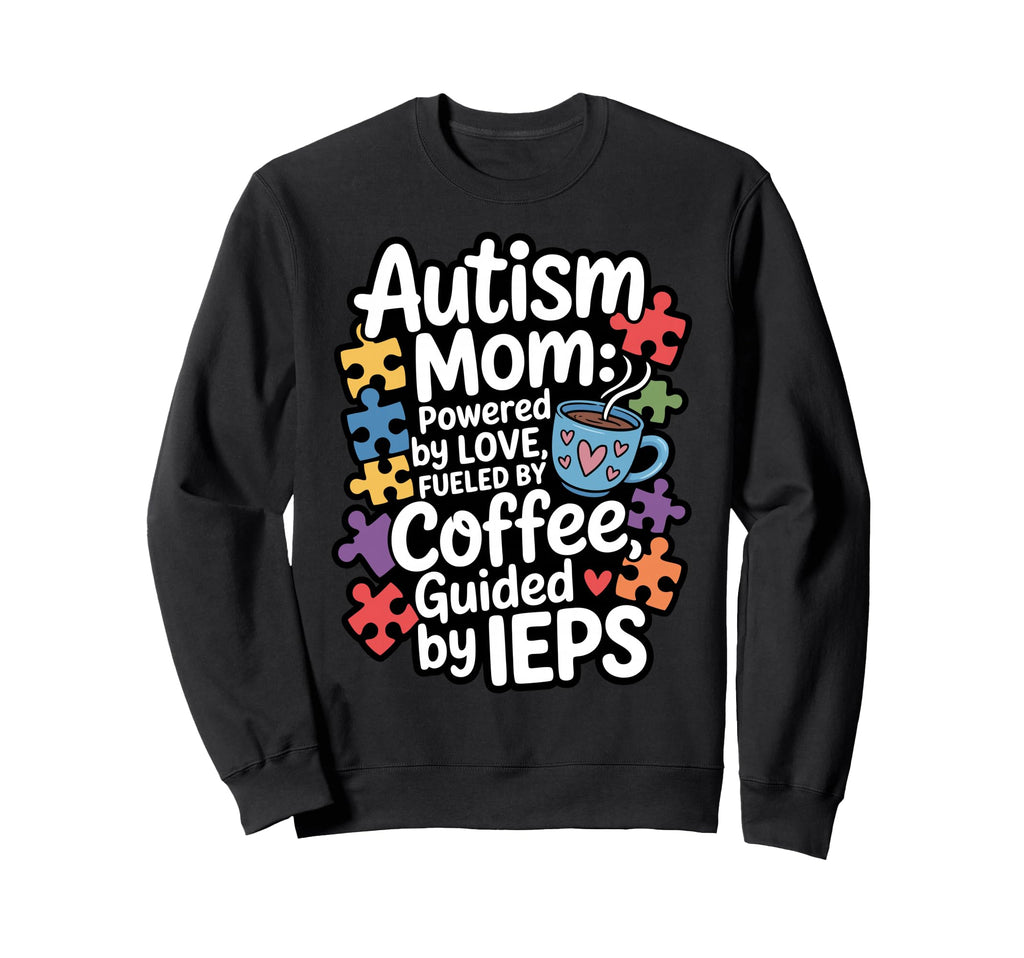 Autism Mom Autism Dad Family Pride Sweatshirt - Graphic Print Unisex - T-Shirt, Sweatshirt, Hoodie