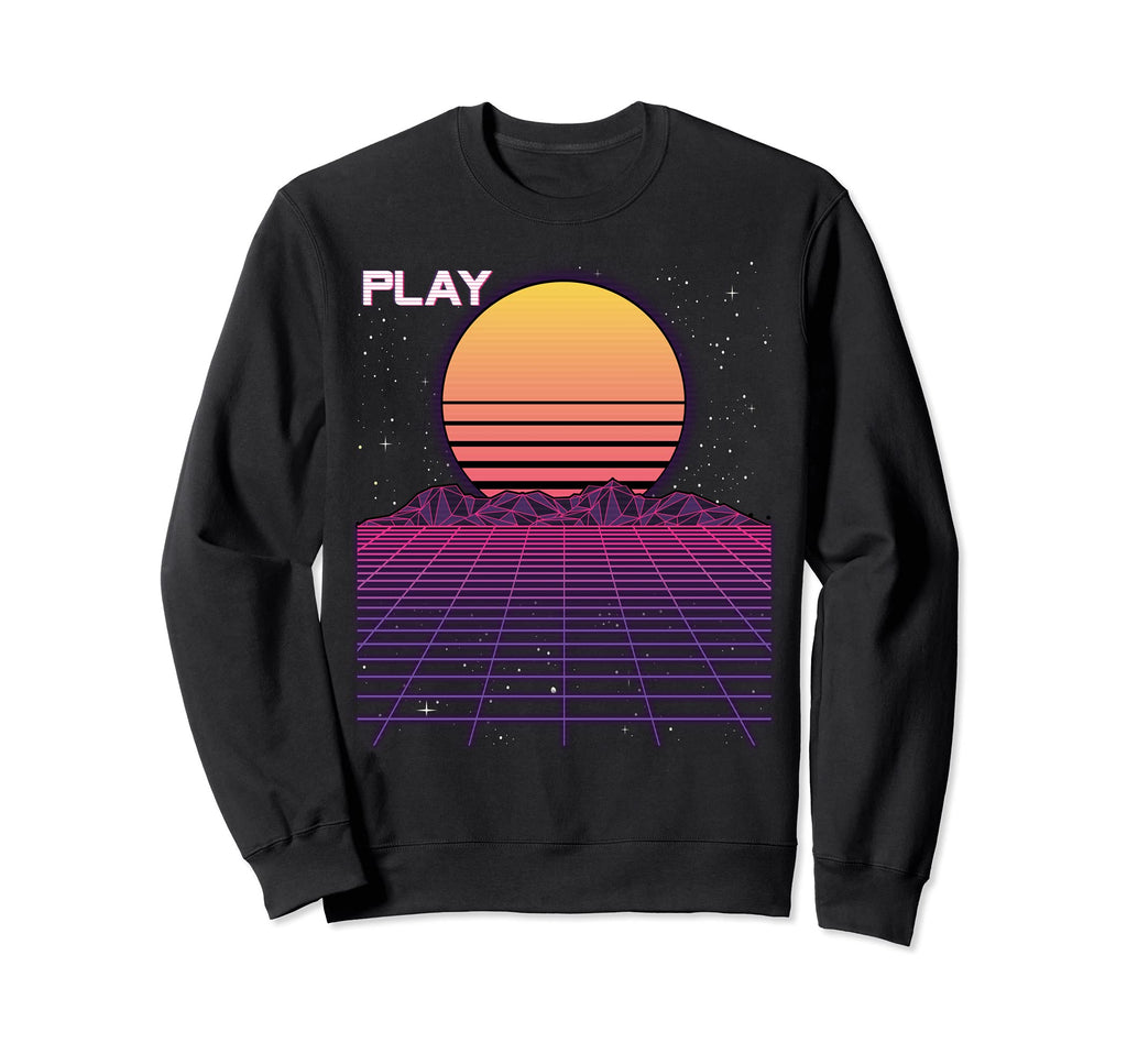 Vaporwave Aesthetic 80S Grid Sweatshirt - Aesthetic Graphic Unisex - T-Shirt, Sweatshirt, Hoodie