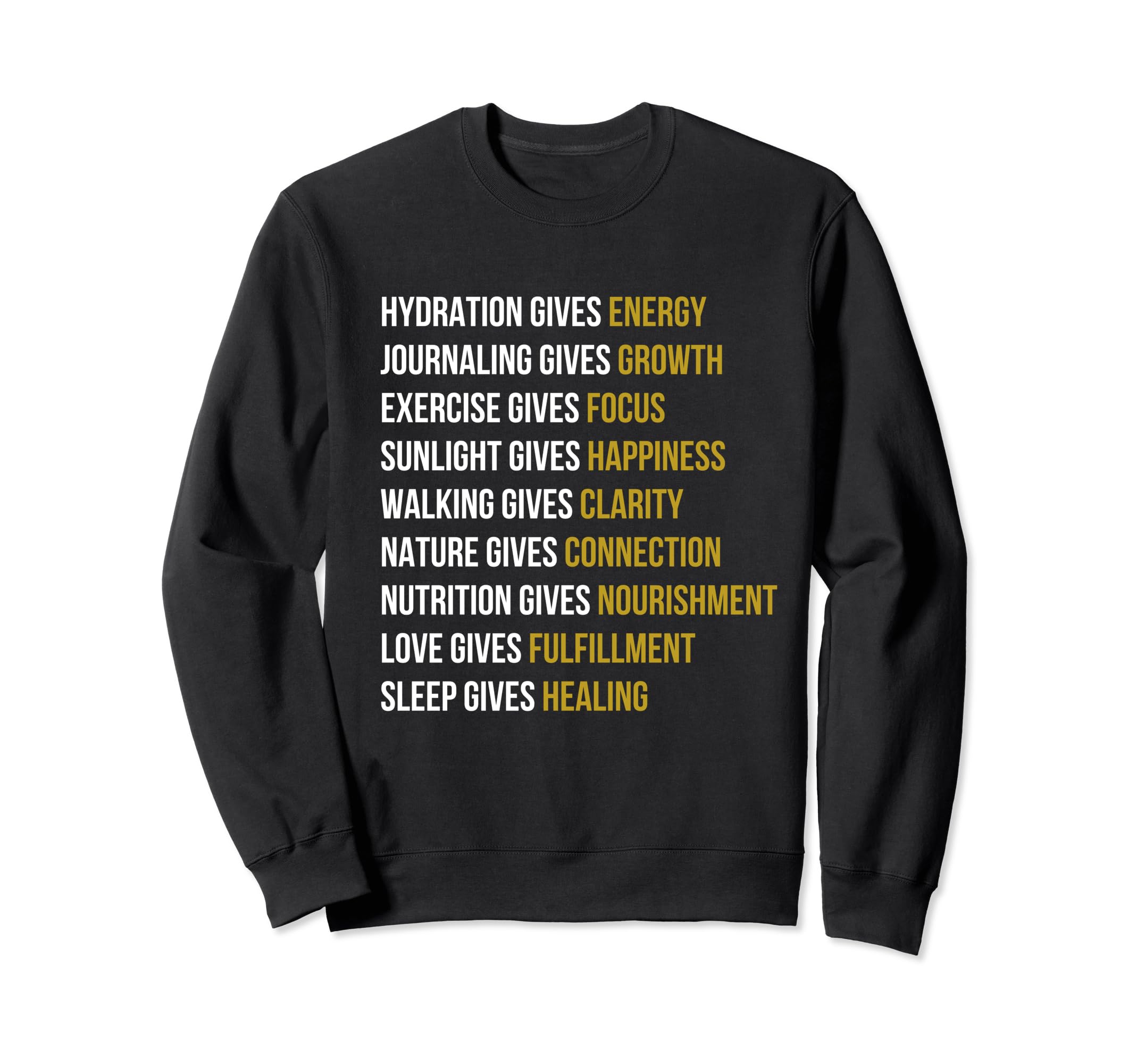 Mindfulness And Self Care Sweatshirt - Graphic Print for Adults - T-Shirt, Sweatshirt, Hoodie