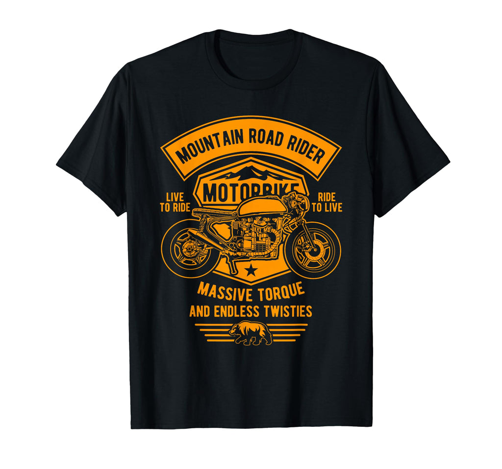 Mountain Road Rider Motorcycle T-Shirt - Trendy Graphic Unisex - T-Shirt, Sweatshirt, Hoodie