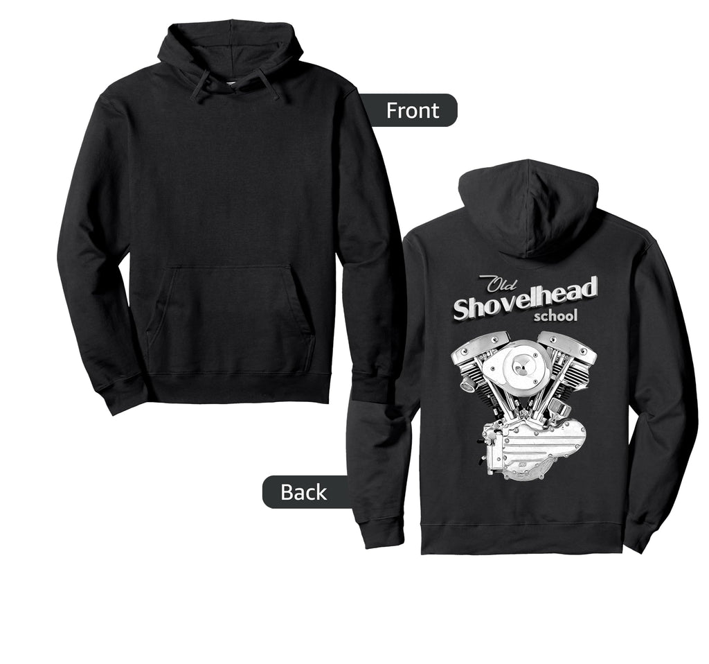 Hd Shovelhead Motorcycle Flh Engine Hoodie - Minimalist Print for Adults - T-Shirt, Sweatshirt, Hoodie