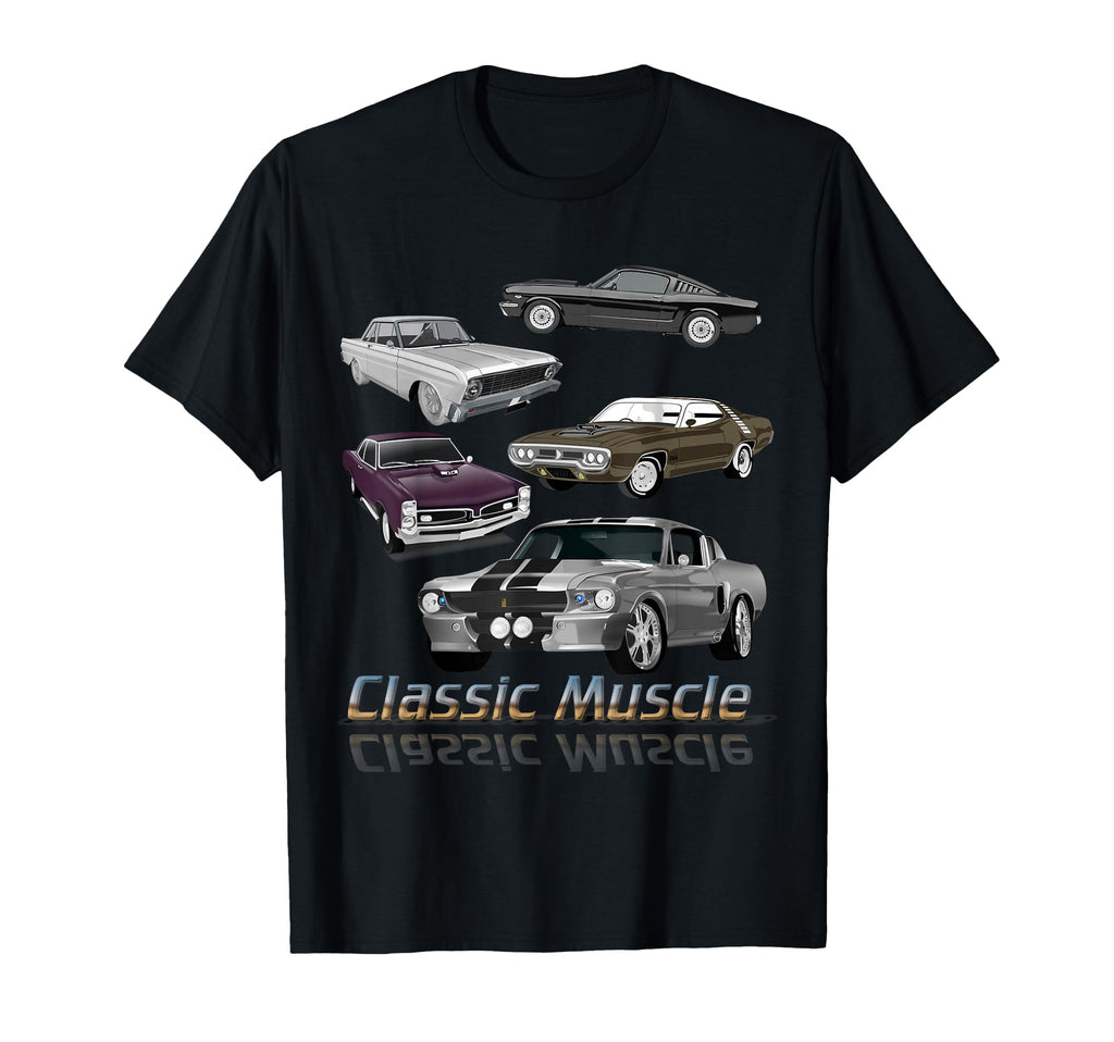 American Muscle Cars Gift T-Shirt - Casual Everyday Wear Unisex - T-Shirt, Sweatshirt, Hoodie