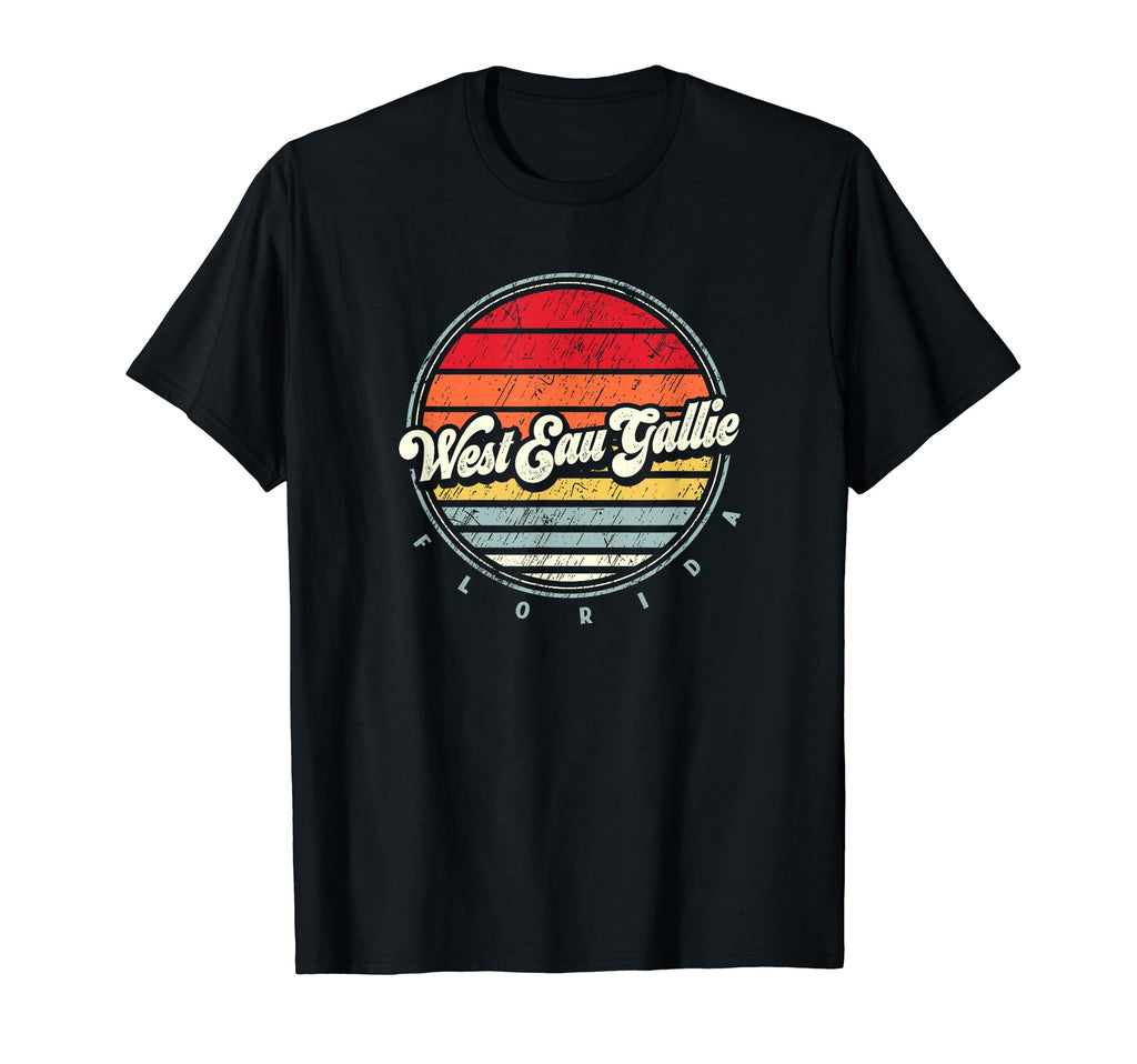 West Eau Gallie Home State 70S Sunset T-Shirt - Graphic Print for Adults - T-Shirt, Sweatshirt, Hoodie