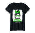 Womens Messy Bun Support Awareness T-Shirt - Unique Graphic for Adults - T-Shirt, Sweatshirt, Hoodie