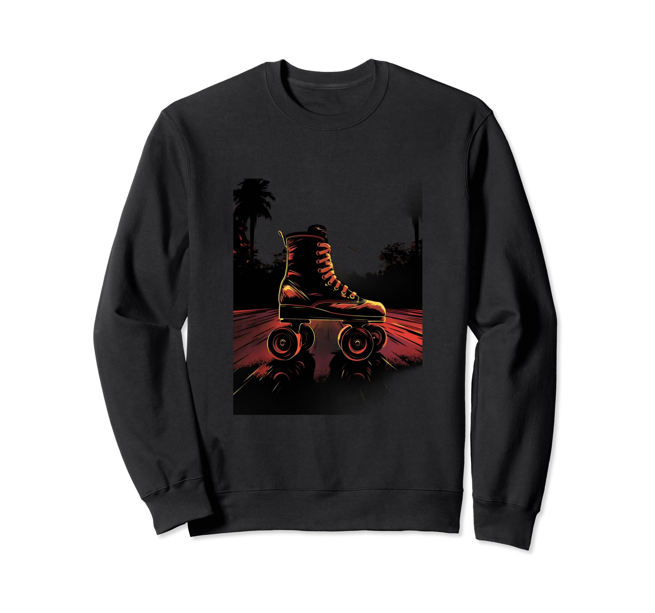 Roller Skates Roller Skating Skater Sweatshirt - Unique Graphic Men Women - T-Shirt, Sweatshirt, Hoodie