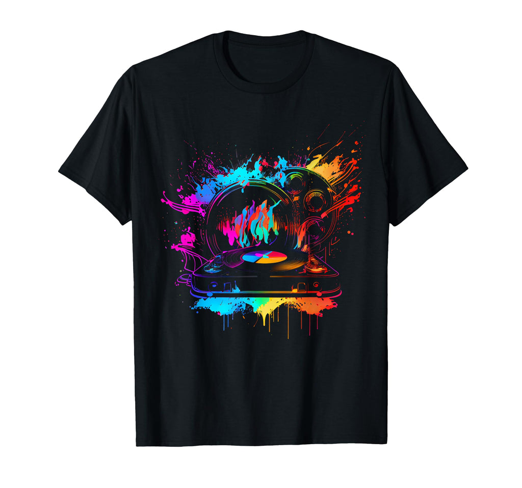 Vinyl Record Record Player 80S 90S T-Shirt - Unique Graphic Unisex - T-Shirt, Sweatshirt, Hoodie