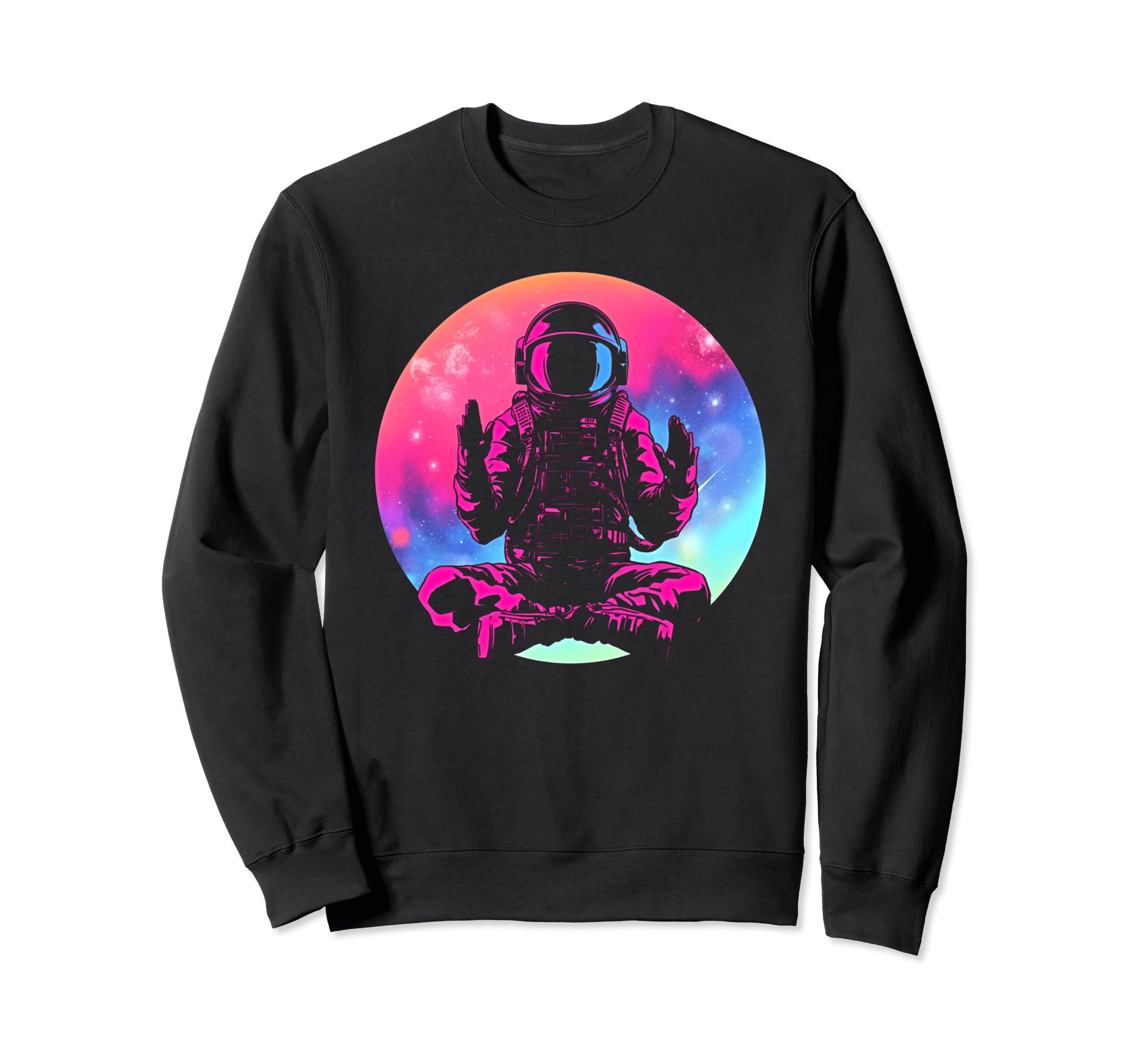 Synthwave Astronaut Cyberpunk 80S Sweatshirt - Unique Graphic Men Women - T-Shirt, Sweatshirt, Hoodie
