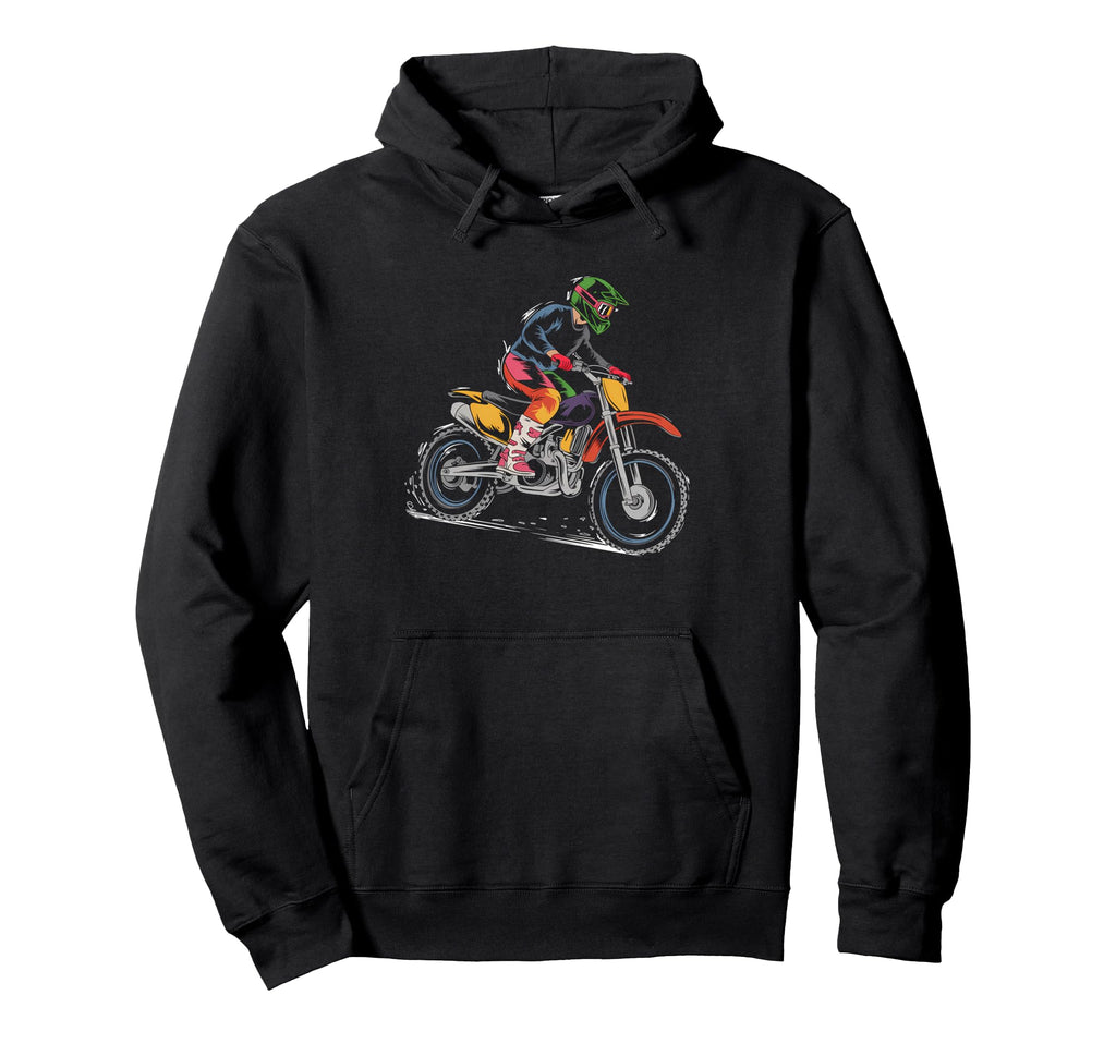 Dirt Bike Rider Motorcycle Motocross Usa Hoodie - Graphic Print Unisex - T-Shirt, Sweatshirt, Hoodie