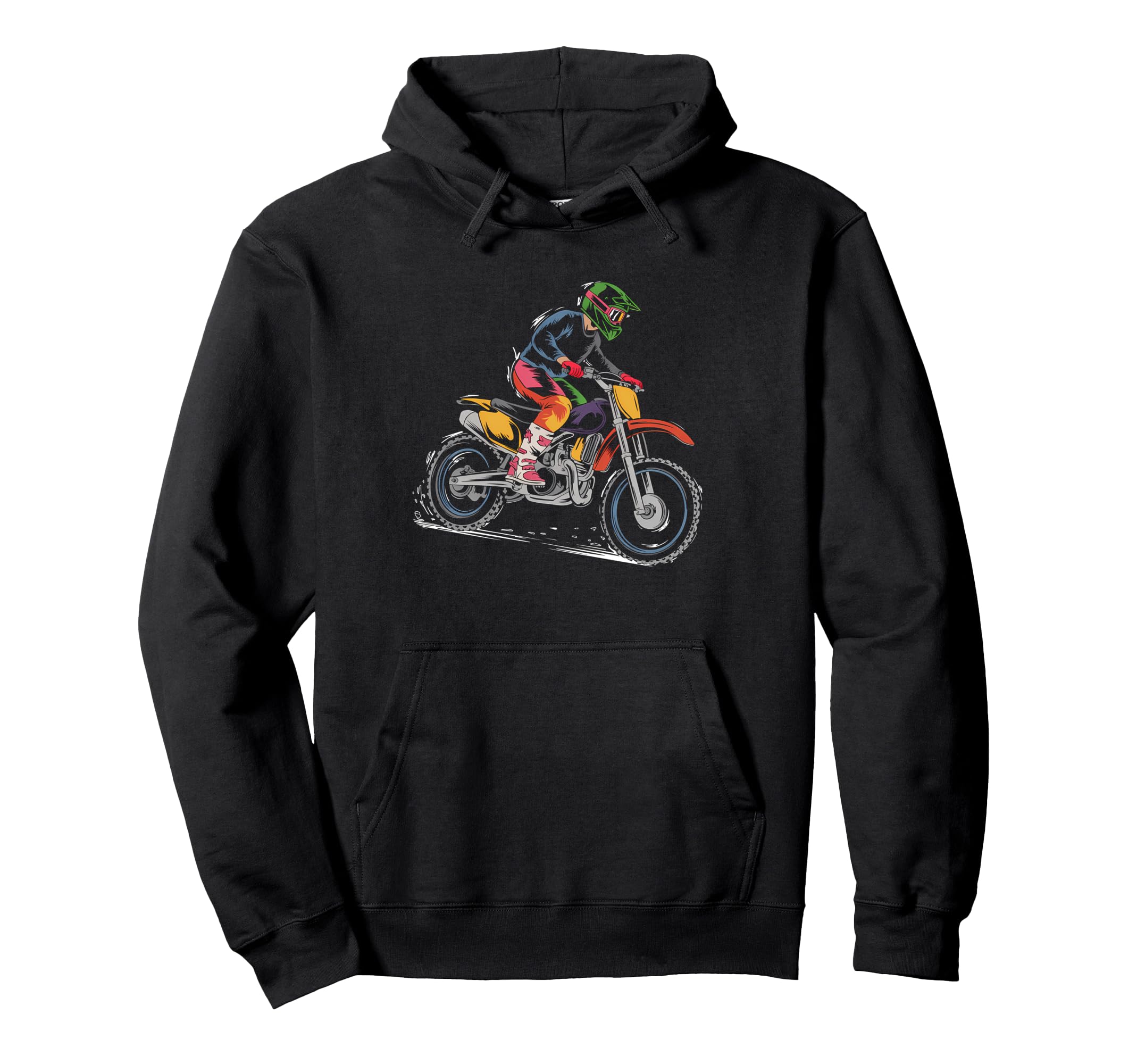 Dirt Bike Rider Motorcycle Motocross Usa Hoodie - Graphic Print Unisex - T-Shirt, Sweatshirt, Hoodie