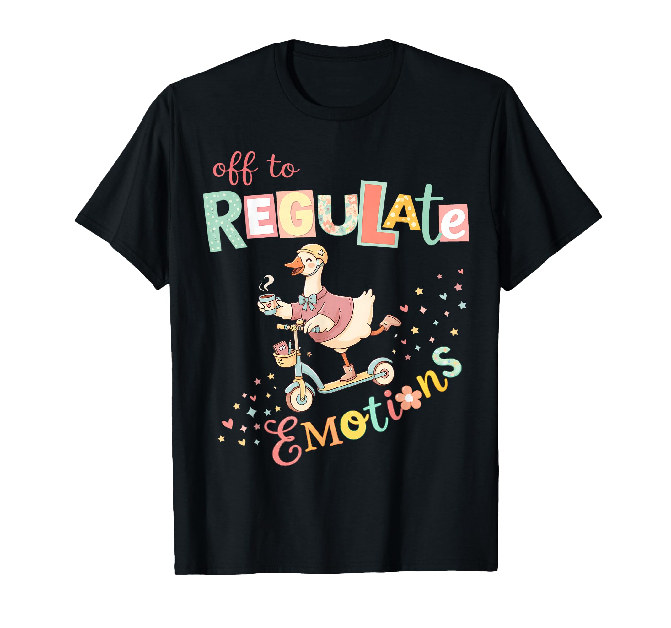 Off To Regulate Emotions Funny Goose T-Shirt - Unique Graphic for Adults - T-Shirt, Sweatshirt, Hoodie
