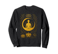 Golden Meditation Lotus Zen Yoga Sweatshirt - Graphic Print Men Women - T-Shirt, Sweatshirt, Hoodie
