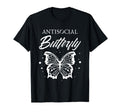 Antisocial Butterfly Funny Introvert T-Shirt - Trendy Graphic for Adults - T-Shirt, Sweatshirt, Hoodie