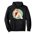Pin Up American Art Nostalgia Hoodie - Minimalist Print Men Women - T-Shirt, Sweatshirt, Hoodie