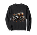 Motorcycle Cafe Racer Enthusiast Sweatshirt - Custom Art Print Men Women - T-Shirt, Sweatshirt, Hoodie