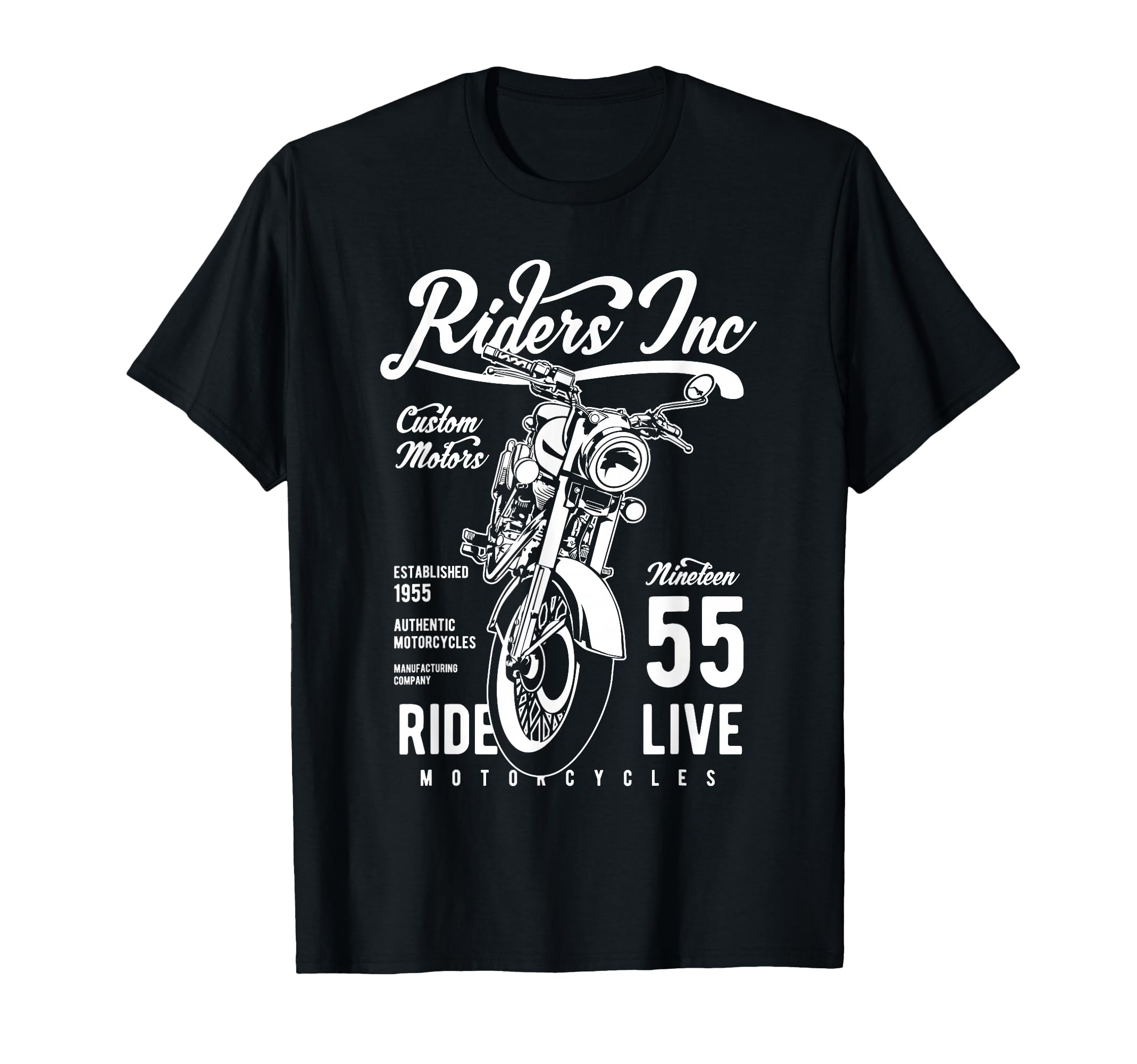Riders Inc 1955 Motorcycle T-Shirt - Streetwear Style Unisex - T-Shirt, Sweatshirt, Hoodie