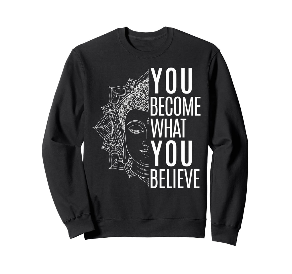 Inspiring Law Attraction Buddha Sweatshirt - Unique Graphic Unisex - T-Shirt, Sweatshirt, Hoodie